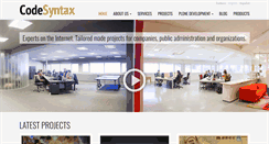 Desktop Screenshot of codesyntax.com