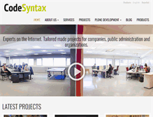 Tablet Screenshot of codesyntax.com